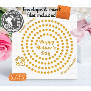 Muttertags-Spiralkarte SVG PNG DXF digitale Datei/Muttertagskarte/Grußkarte/Mama Karte/kommerzielle Nutzung