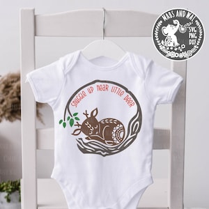 Woodland animals deer SVG PNG DXF digital cutting file/baby animal svg/deer nursery decor/bodysuit decal/woodland deer svg/commercial use