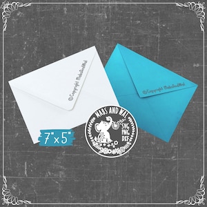 20 Colorful Envelopes Solid Color Stationery 7x5 Inch for Business