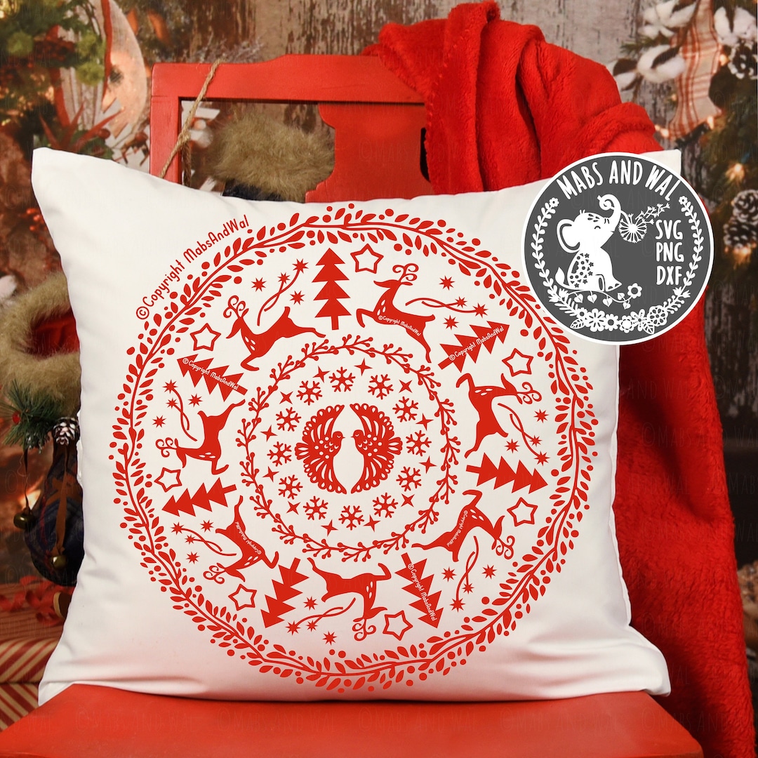 Christmas Mandala SVG PNG DXF Digital Cutting File/christmas - Etsy