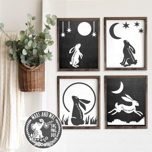 Moon Gazing Hare - Etsy UK