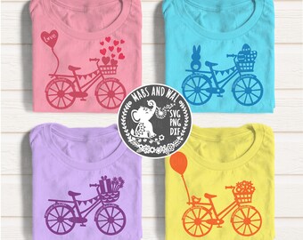 Bicycle bundle SVG PNG DXF digital cutting file/bike svg/valentine hearts/love svg/cycle svg/bicycle valentine/love hearts/commercial use