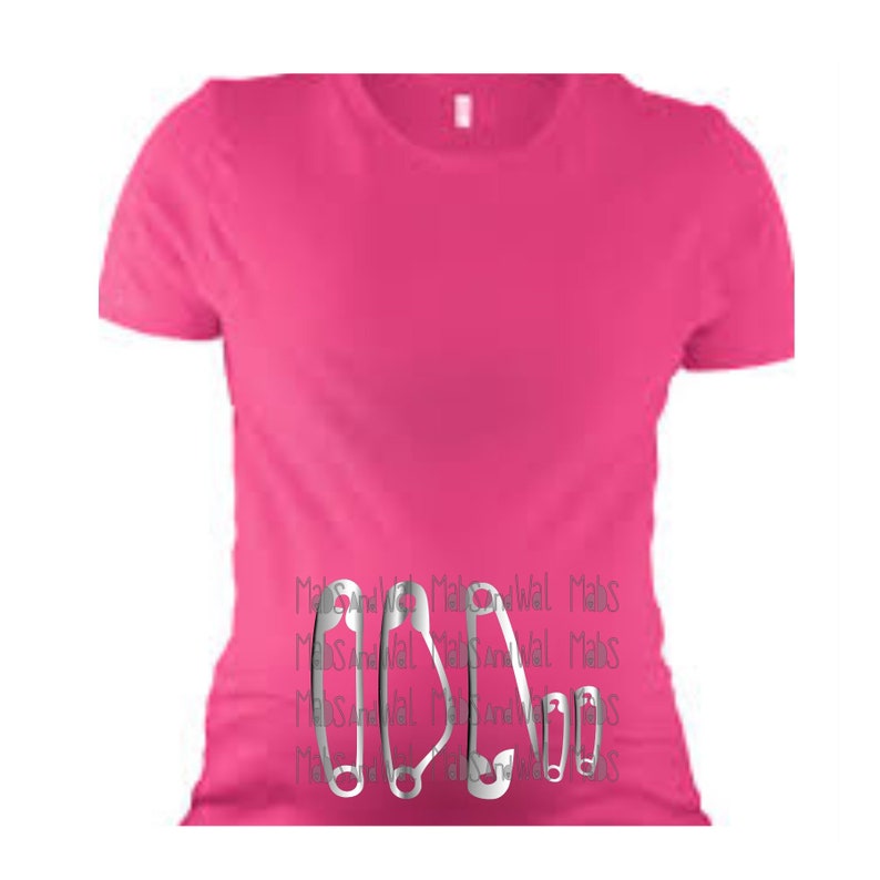 Safety Pins Pregnancy Twins SVG PNG DXF Digital Cutting Etsy