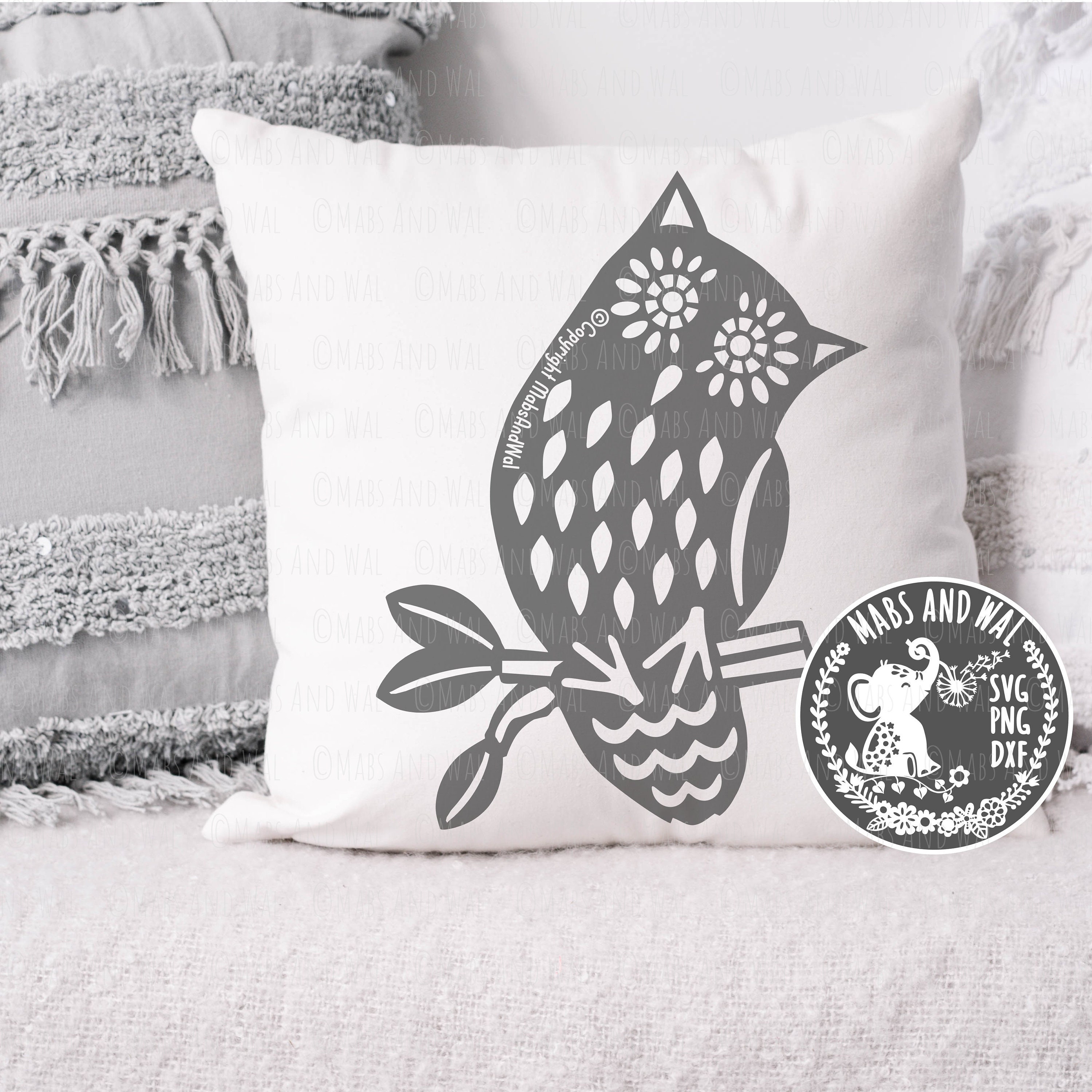 Owl peering SVG PNG DXF digital cutting file/folk style owl/owl design svg/woodland creatures svg/ow