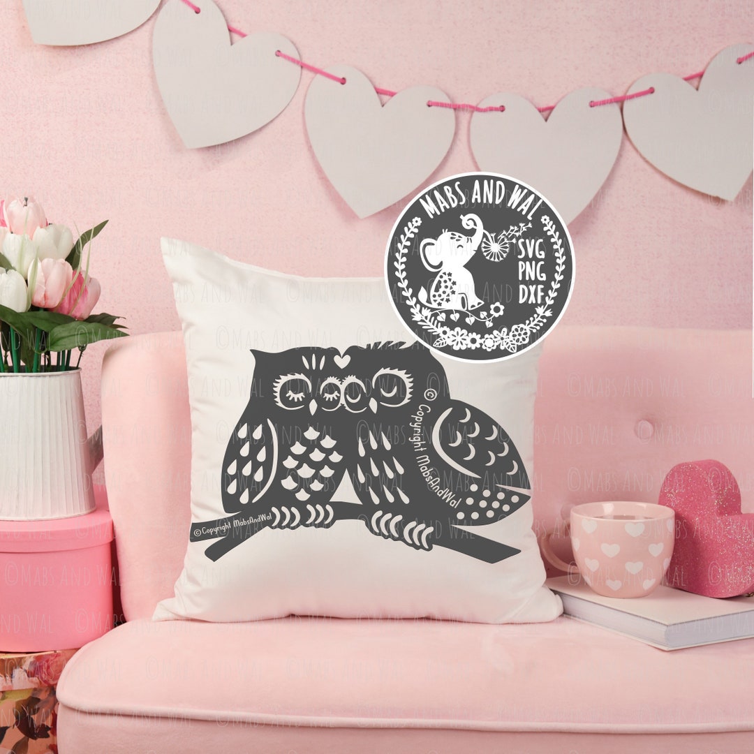 Owl Love SVG PNG DXF Digital Cutting File/owl Svg/wedding Owls Svg/owls ...