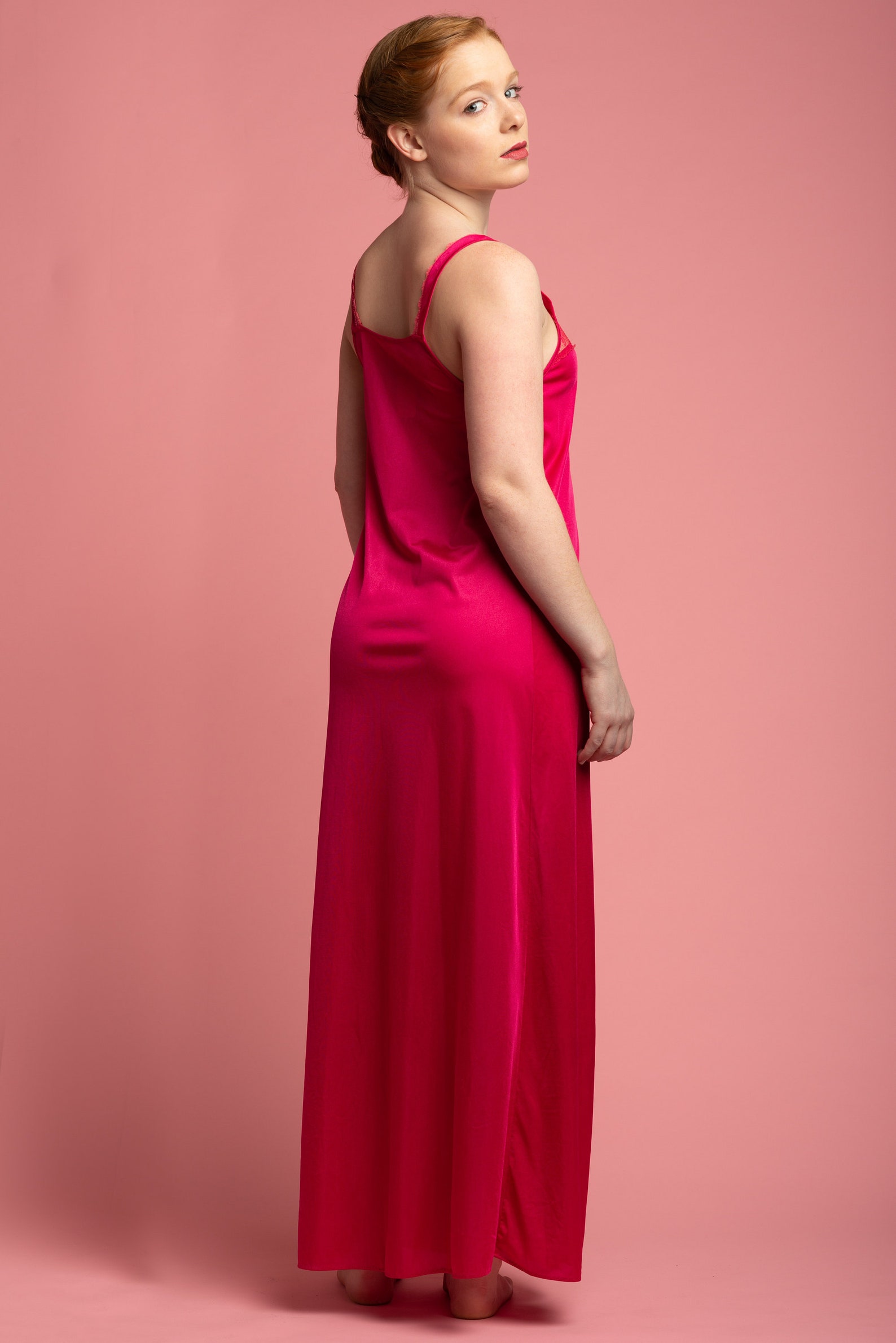 hot pink night gown
