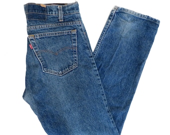 Vintage Levis True Blue Straight Leg Denim Jeans Size 34 x 29