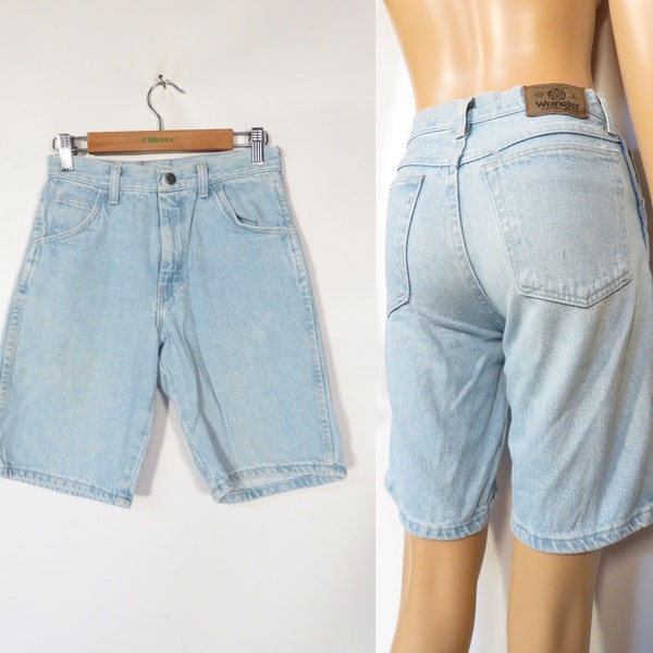 Vintage 90s Wrangler Denim Shorts Size Youth 12 Or Womens XXS 25 Waist