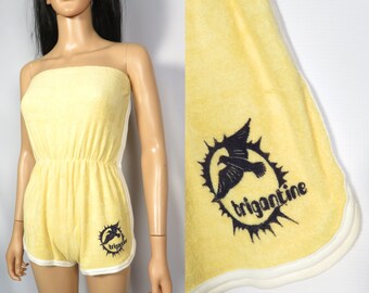 terry cloth beach romper