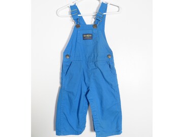 bright blue overalls