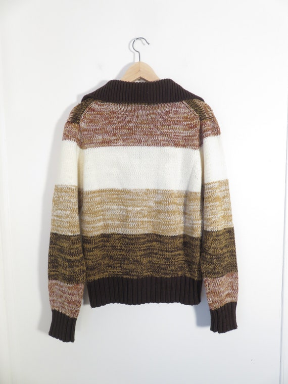 Vintage 70s Space Dyed Knit Sweater Size M/L - image 4