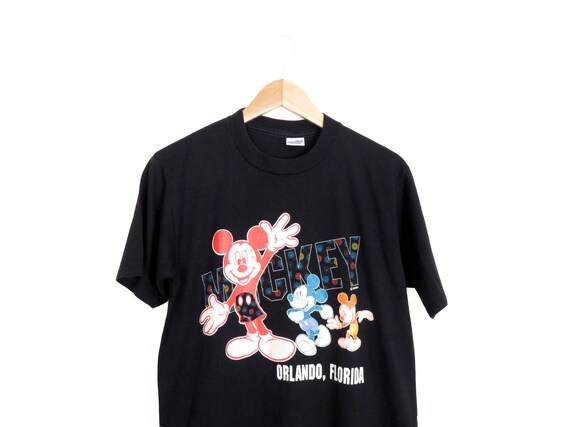 【中古】Disney Vintage 80s 90s mickey 七分 Tee Disney Vintage 80s 90s mickey 七分 Tee
