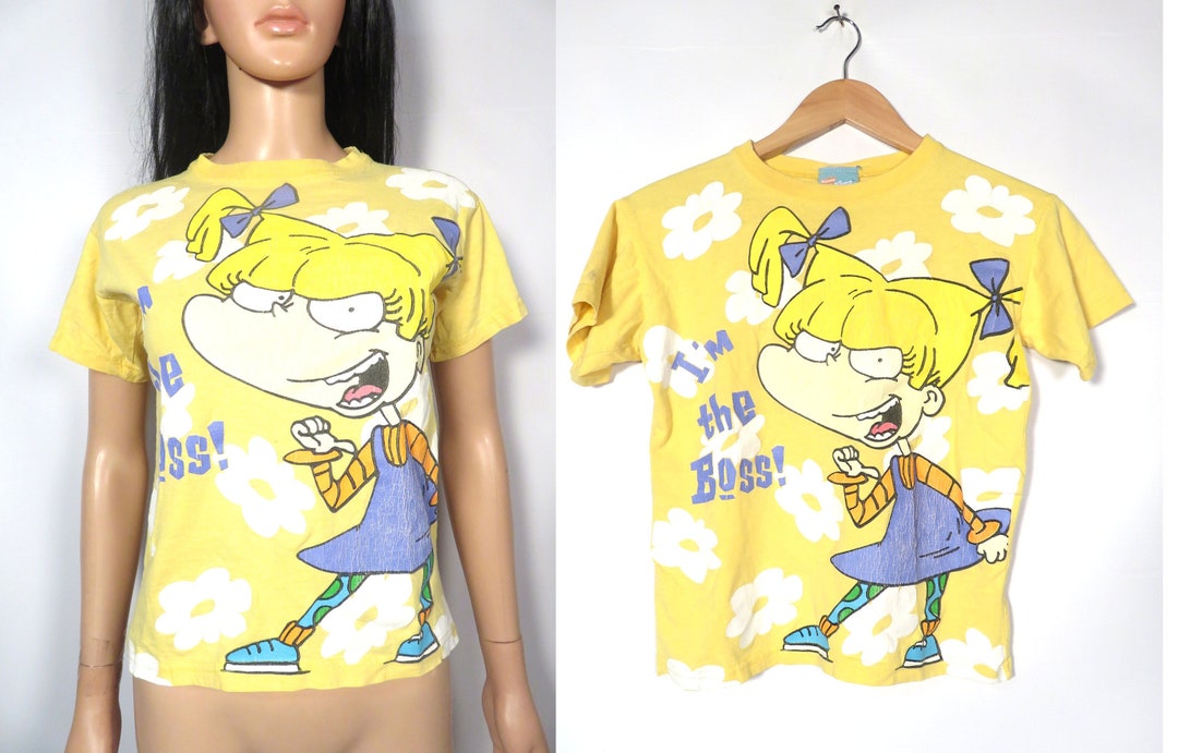Vintage 90s Rugrats Angelica Im the Boss Tshirt Size Kids - Etsy
