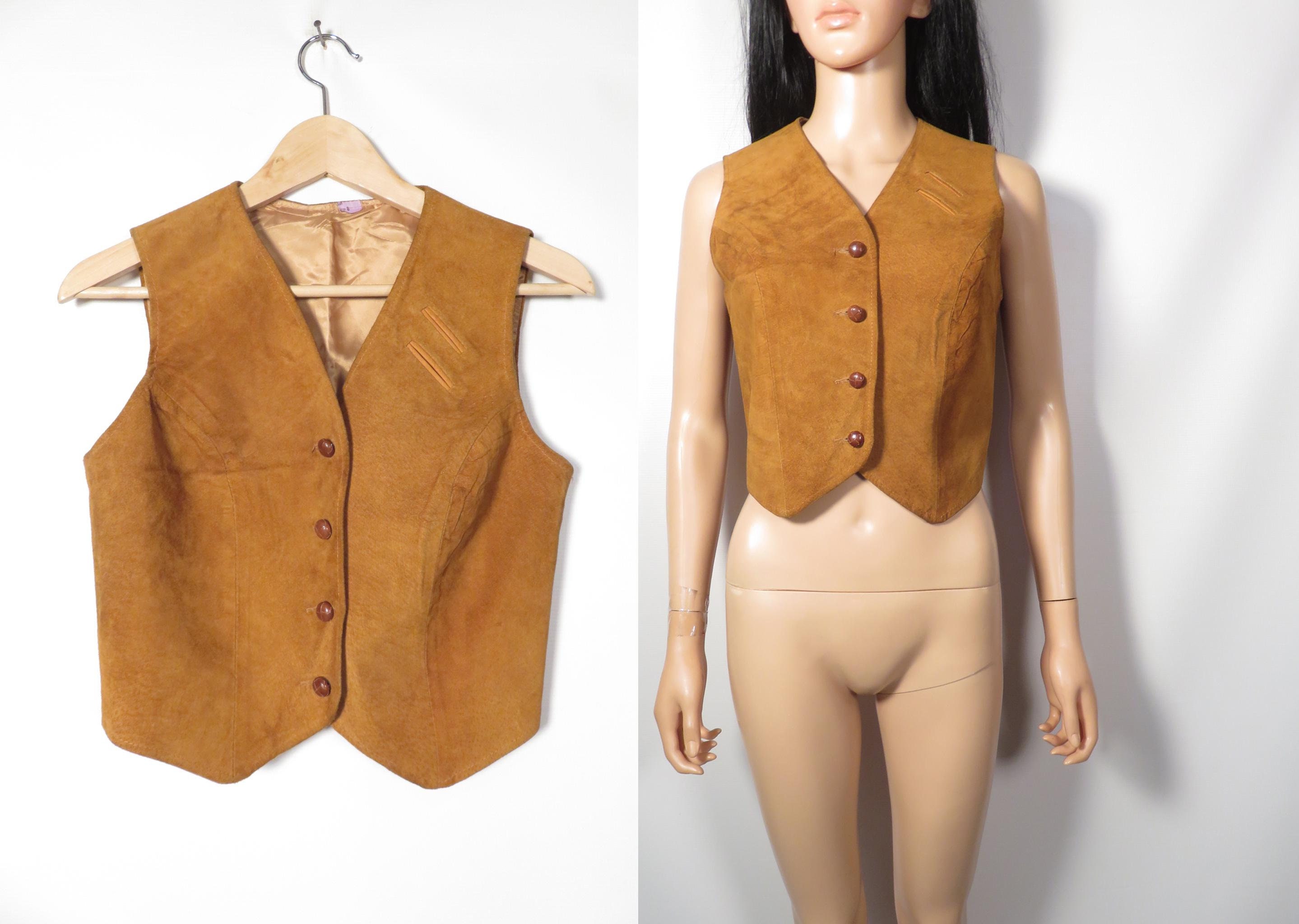 70s Suede Vest - Etsy