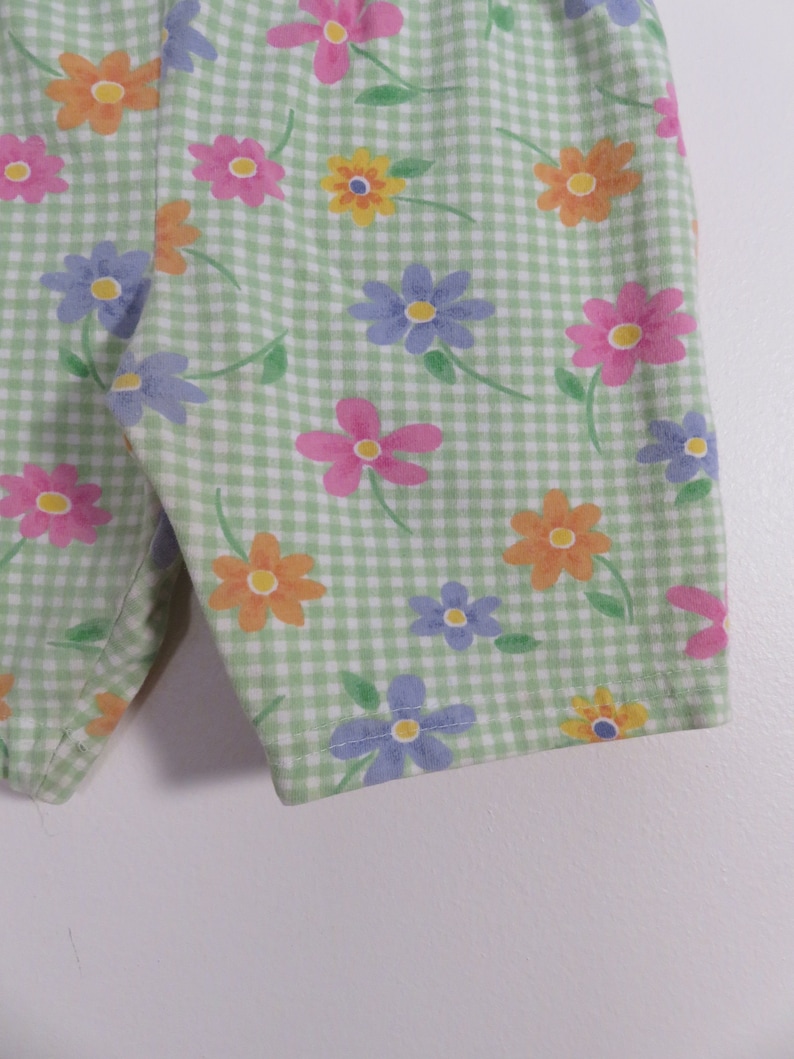 Vintage 90s Girls Floral Print Shorts Size 4T