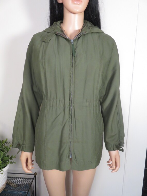 Vintage British Military Womens Wool Lined Parka … - image 3