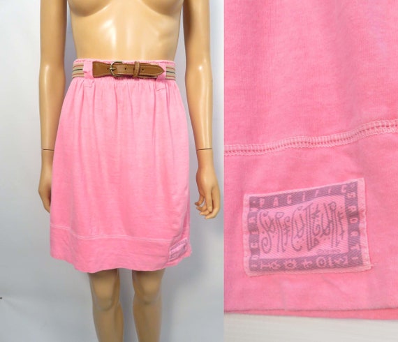 Vintage 80s/90s Ocean Pacific Hot Neon Pink Tshir… - image 1