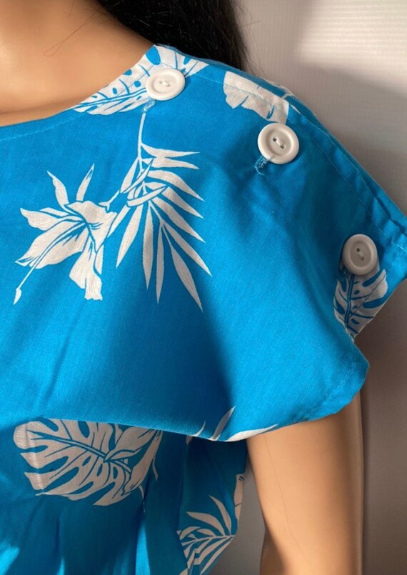 Vintage 70s Cotton Hawaiian Dress Size XS/S - image 3