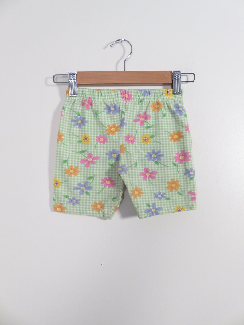 Vintage 90s Girls Floral Print Shorts Size 4T