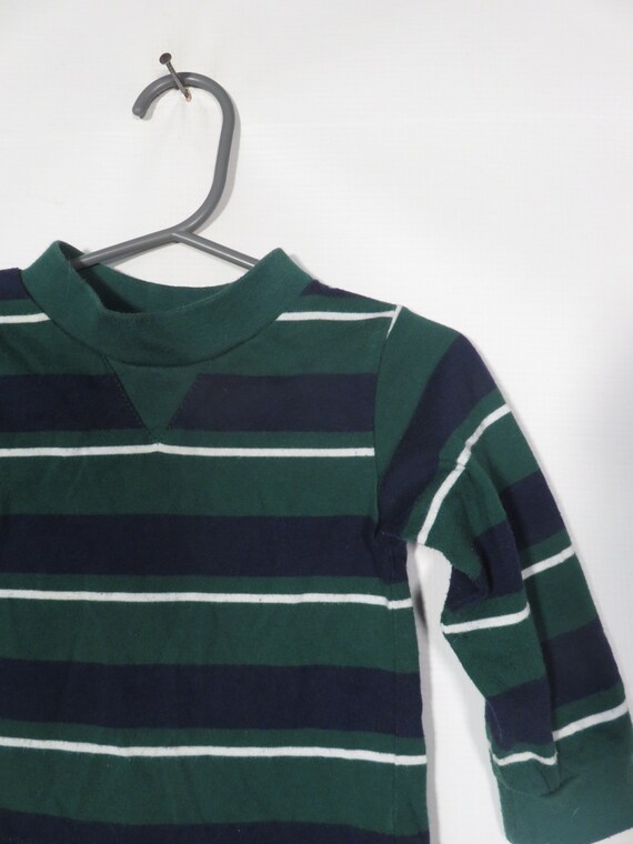 Vintage 90s Kids Long Sleeve Striped Tshirt Size … - image 2
