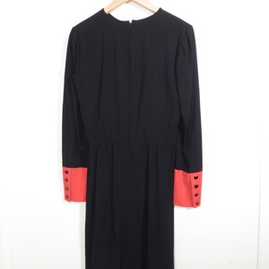 Vintage Valentino Designer 1986 Red Diamond Dress Size S image 4