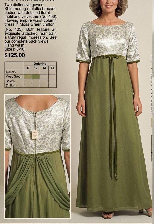american vintage empire waist dress 19th Century Empire Dress in Solid Cotton