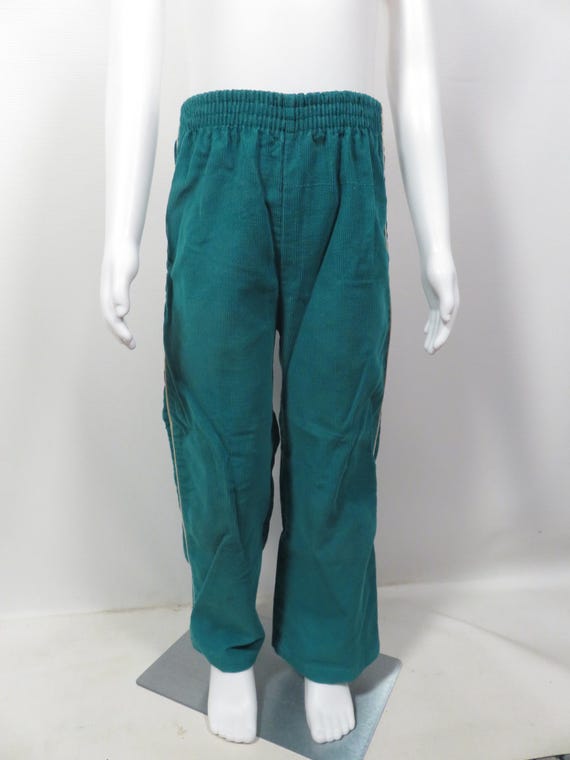 Vintage 70s/80s Kids Healthtex Teal Corduroy Pins… - image 4