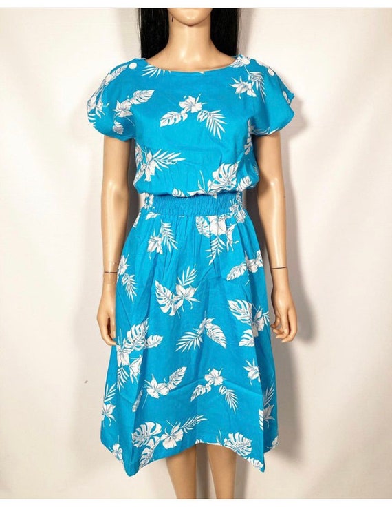 Vintage 70s Cotton Hawaiian Dress Size XS/S - image 2