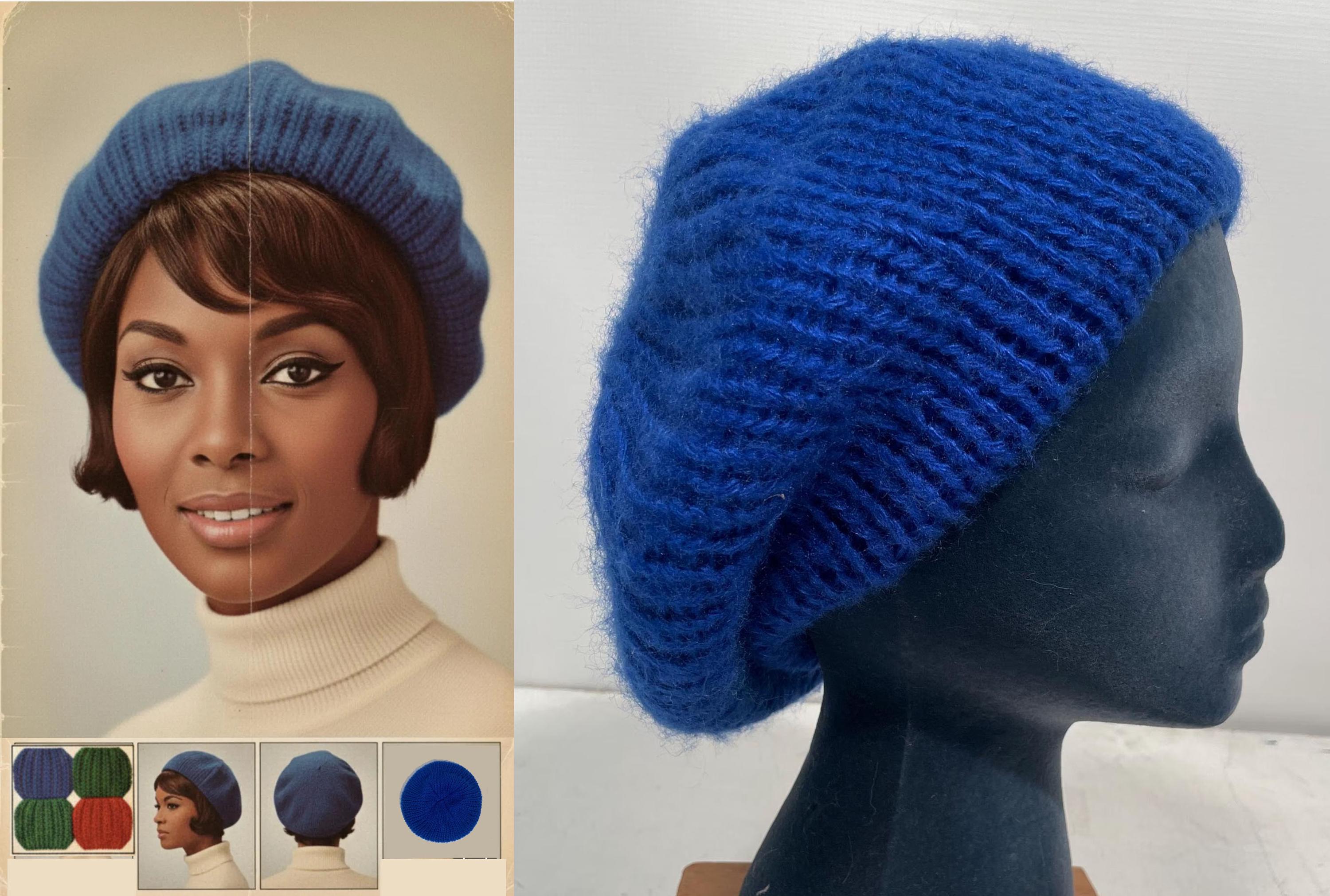 Vintage Aris 80s Knit Beret, Absolutely Adorable and in Great Condition Beret Aris Vintage - Etsy main image 2