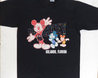 Vintage 80s/90s Mickey Mouse Disney Orlando Florida T Shirt Size M