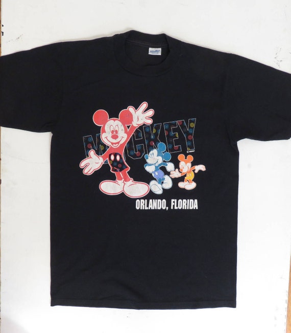 Vintage 80s/90s Mickey Mouse Disney Orlando Florida T Shirt Size M