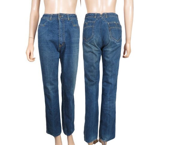 Vintage 70s High Waist Nest Ce Pas Boot Cut Jeans