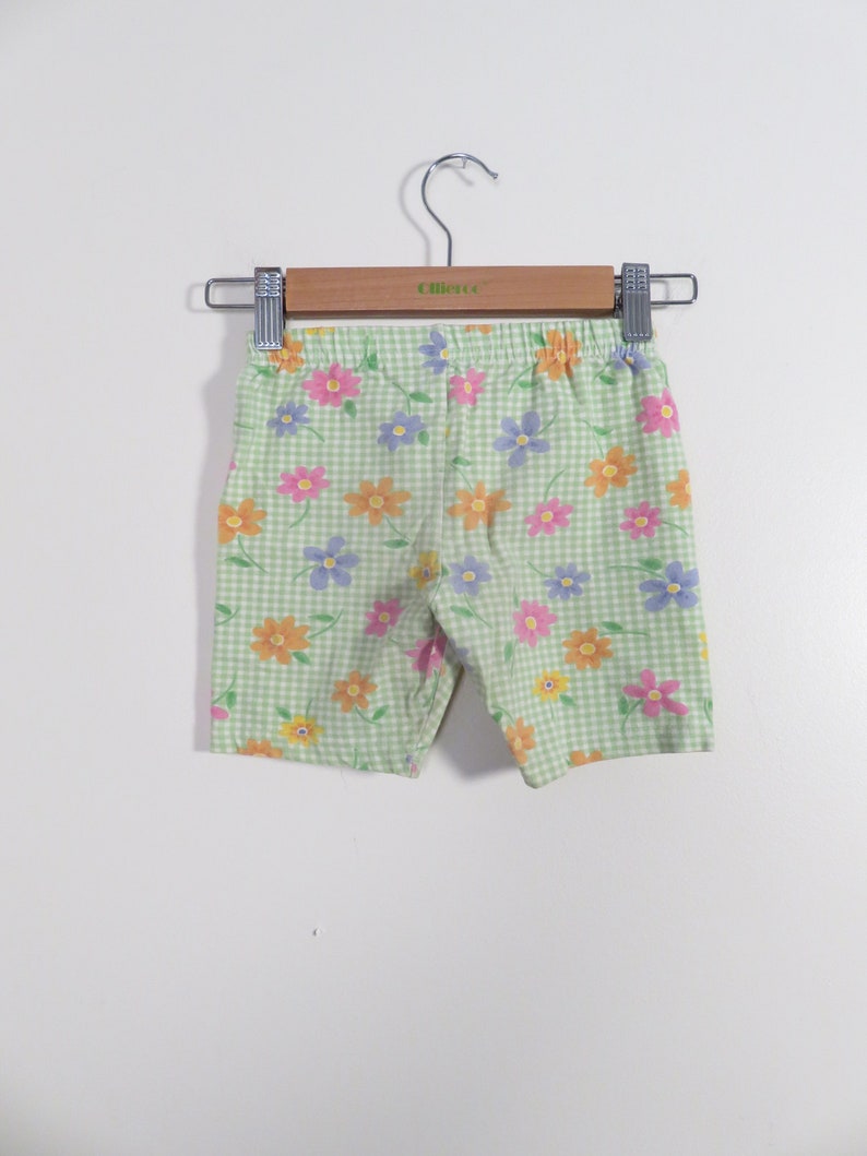 Vintage 90s Girls Floral Print Shorts Size 4T