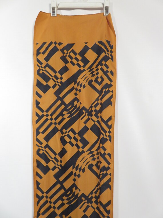 Vintage 60s/70s Oblong Op Art Made In Italy Scarf - image 2