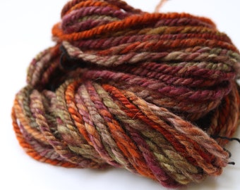 20 Yds BFL Handspun Yarn - Shades of Autumn