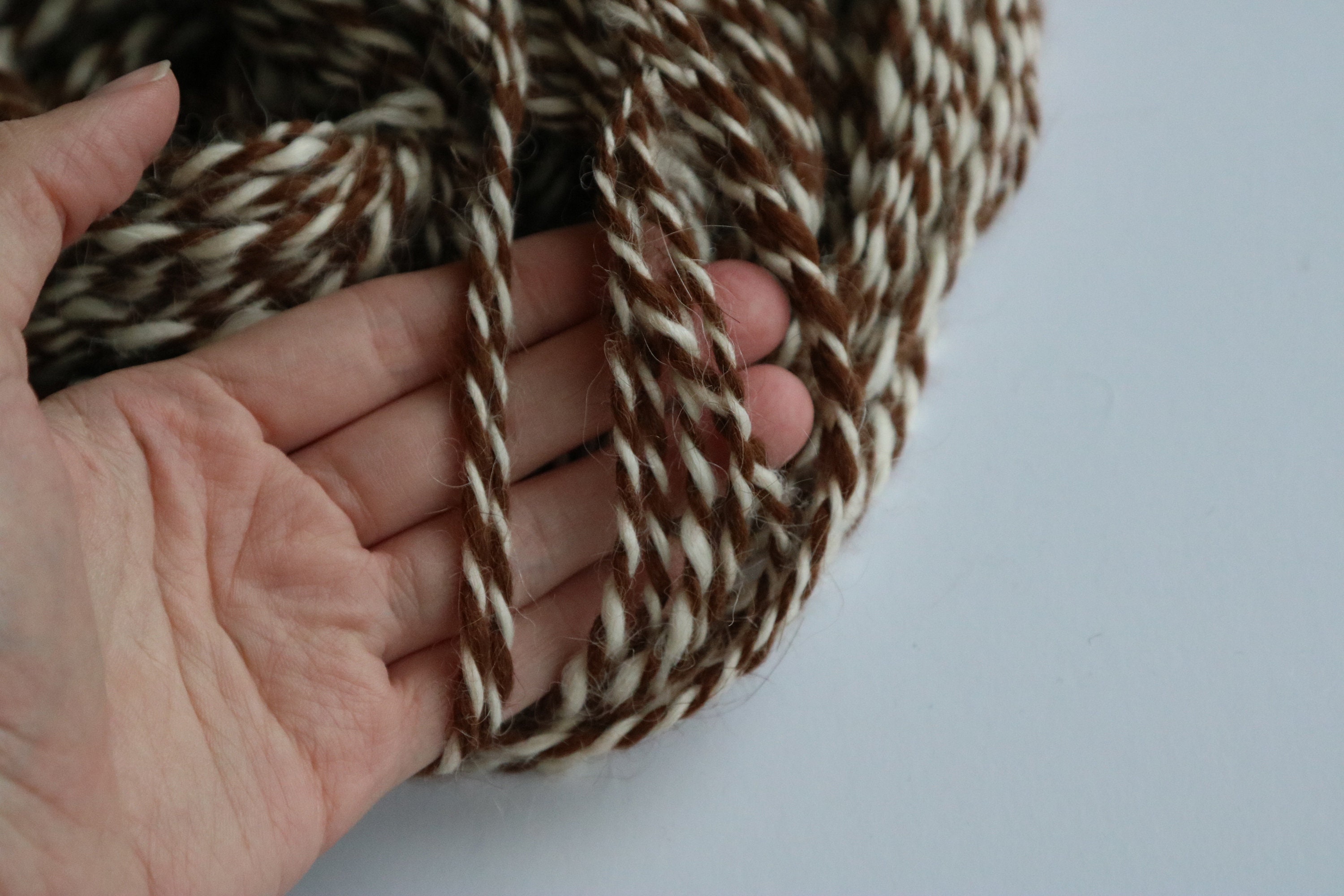 21/43 Yds Handspun Alpaca Yarn 2 Color - Etsy