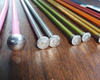 14" Vintage Knitting Needles - Straight Needles