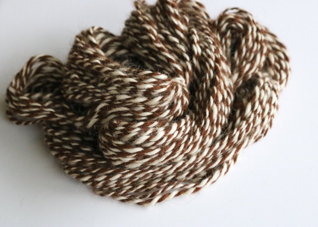 21/43 Yds Handspun Alpaca Yarn - 2 Color - Etsy