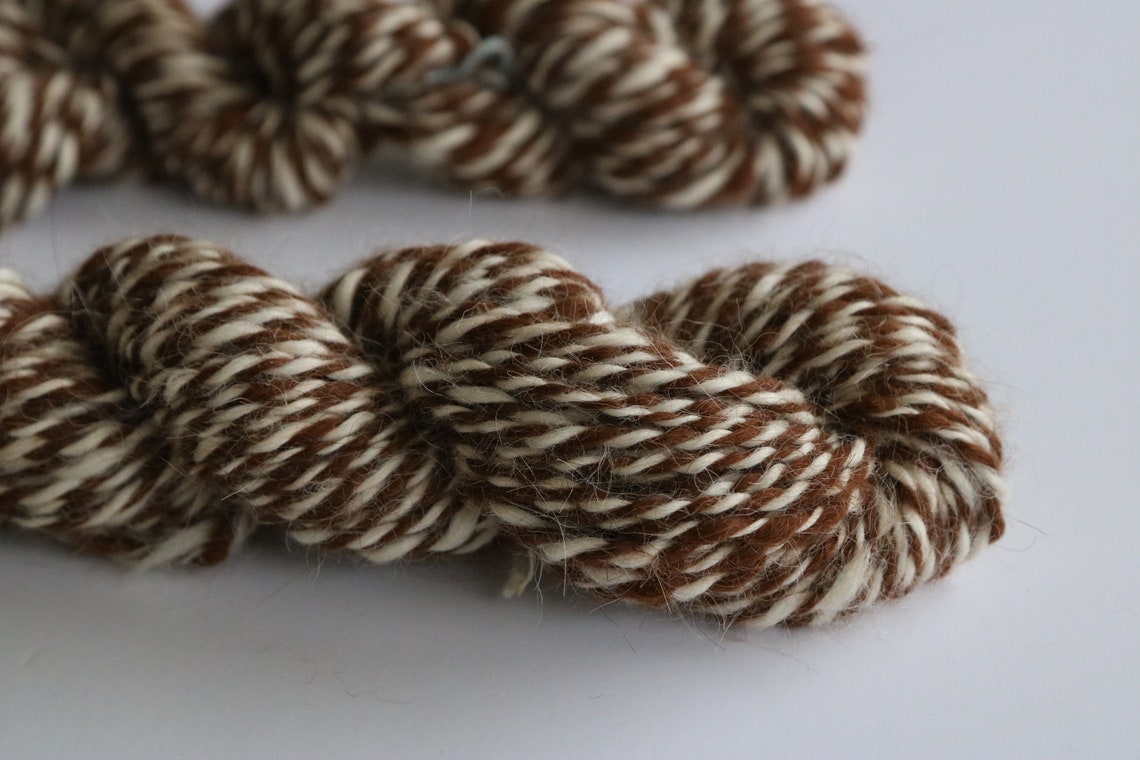 21/43 Yds Handspun Alpaca Yarn 2 Color - Etsy