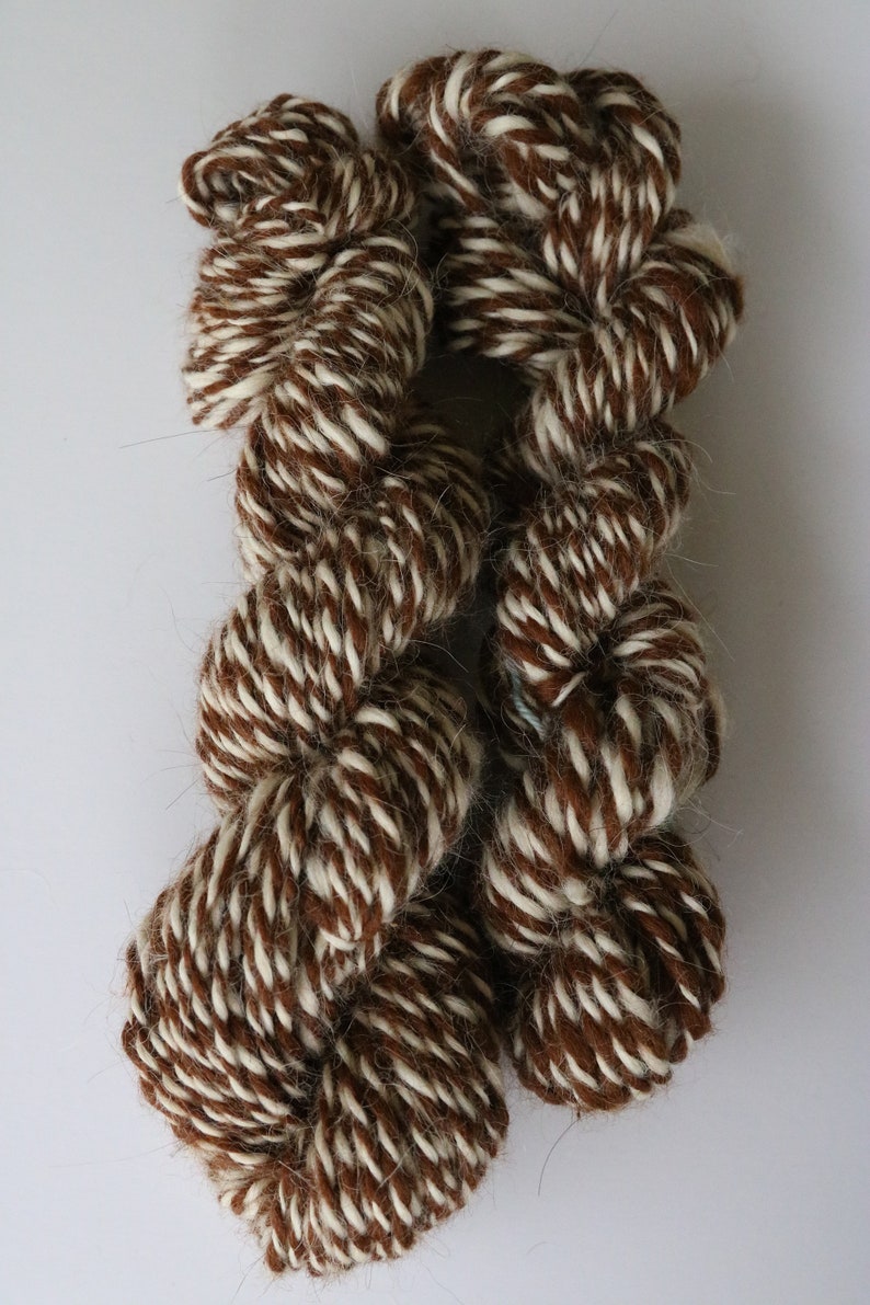 2143 yds Handspun Alpaca Yarn 2 Color