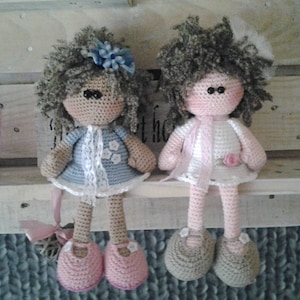 doll Eefje. crochet pattern Dutch, and English