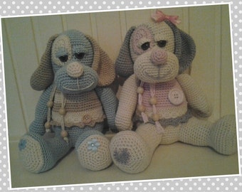 crochet pattern dog Daisy in English and Dutch