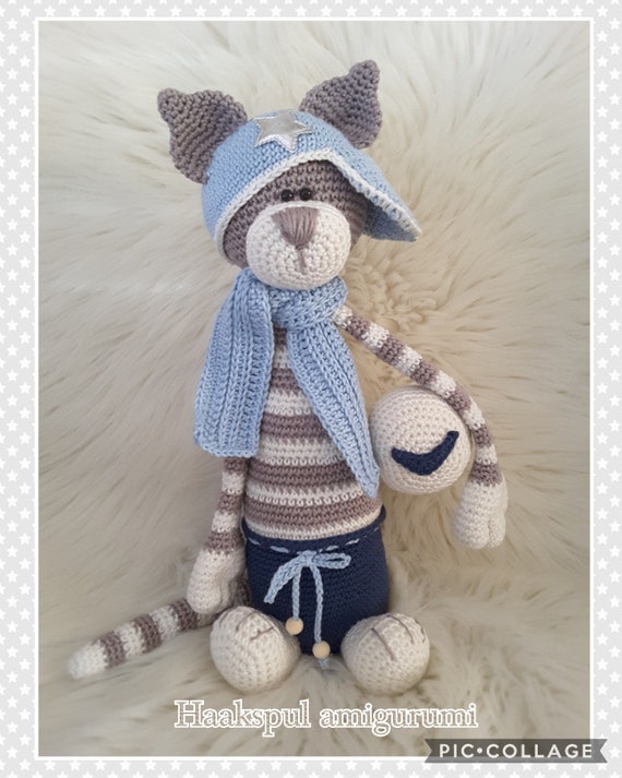 Welp Crochetpattern cat Sam in English Nederlands en Deutsch | Etsy KW-47