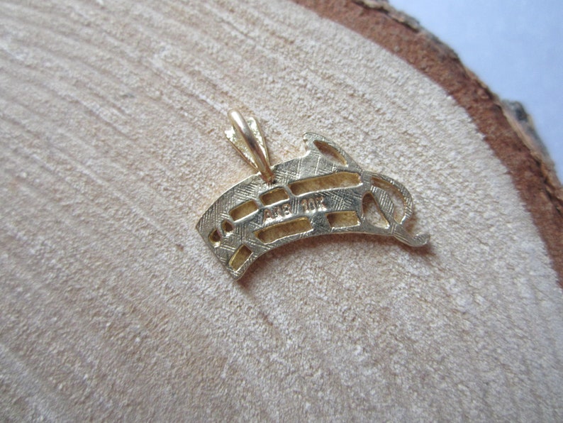 Treble Clef Music Note Charm Music Lover 10K Yellow Gold Music Charm