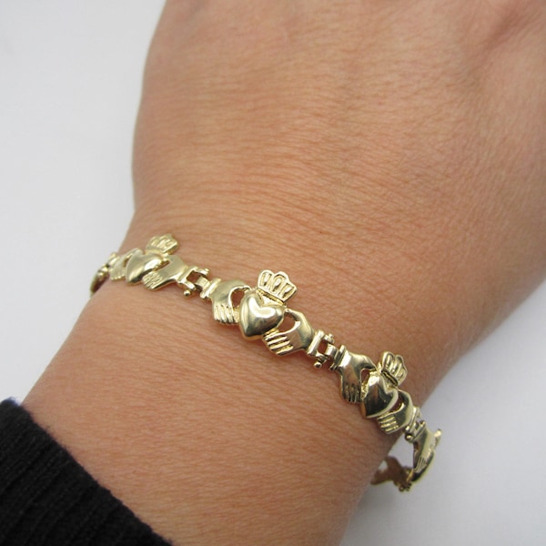 Claddagh Bracelet Etsy