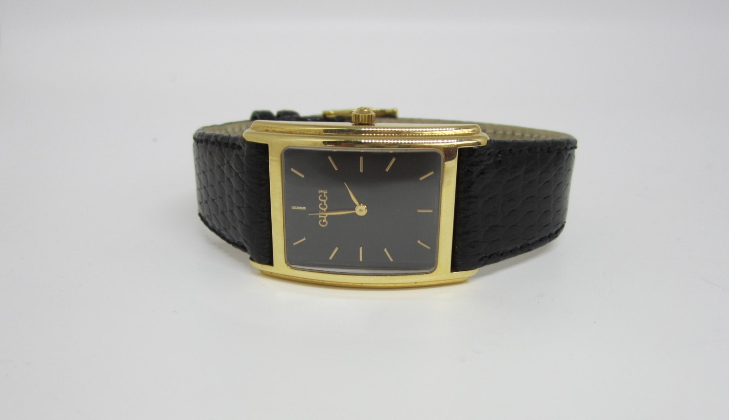 vandtæt annoncere unse Gucci Watch Genuine Gucci 18k Gold Watch Mens Watch Ladies | Etsy