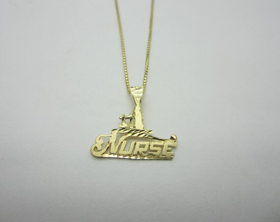 10k Yellow Gold #1 Nurse Charm