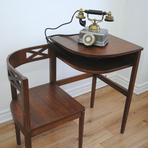 Vintage 1930s/40s Telephone Table-Desk