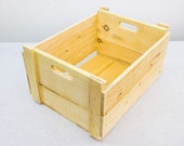 Hand made Wooden crates - The design is based on old wooden apple crates- Natural Pine Wood - Superior Grade