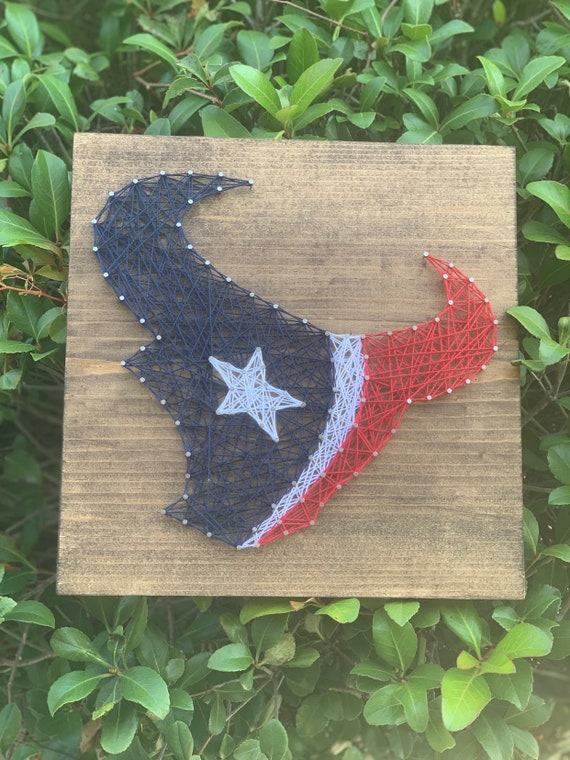 Houston Texans String Art Wood Sign Wall Art Home Decor Etsy